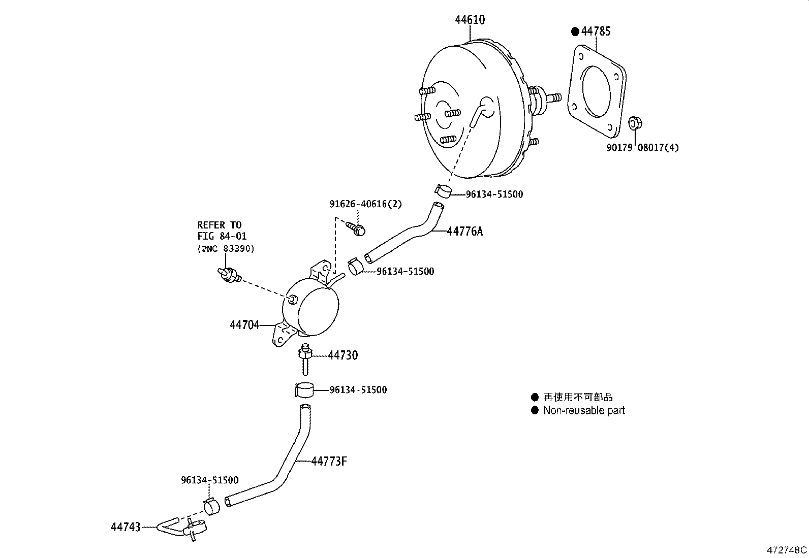 44610-22611 BOOSTER ASSY, BRAKE product image