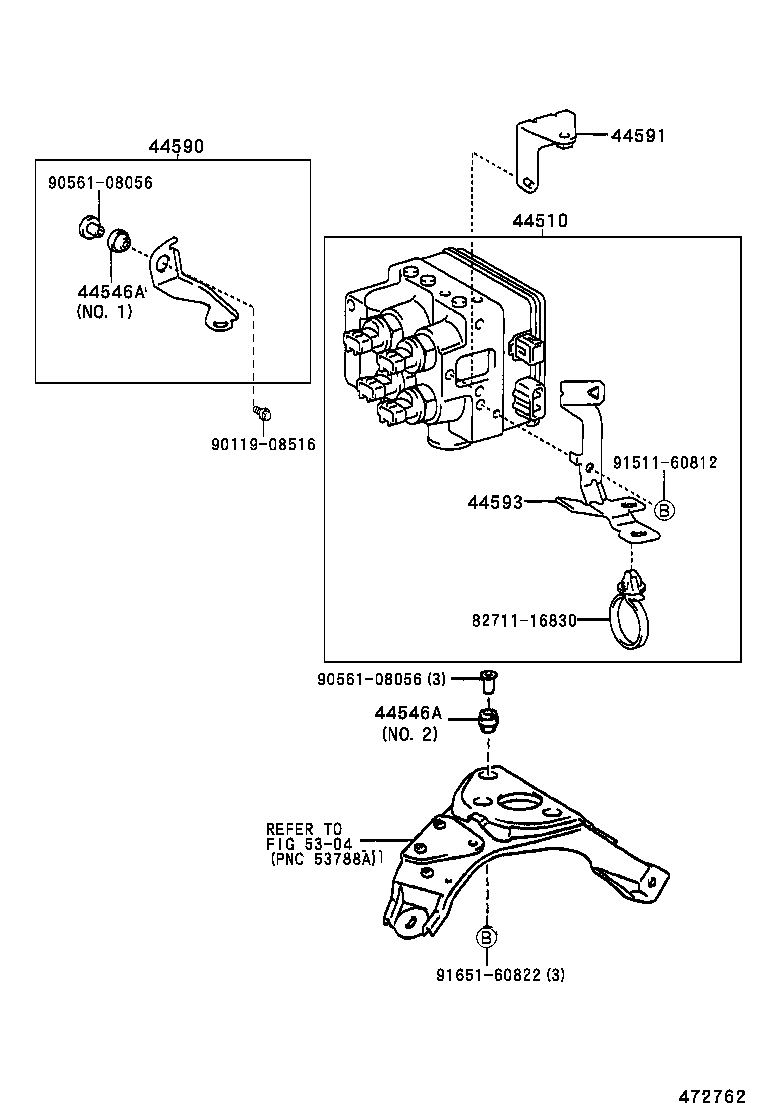 44547-47010 CUSHION, BRAKE ACTUATOR BOLT product image