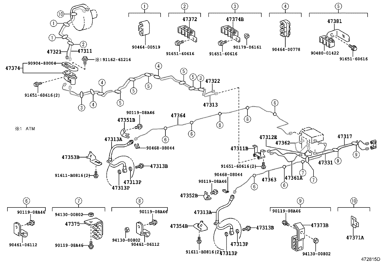44510-36040 ACTUATOR ASSY, BRAKE product image