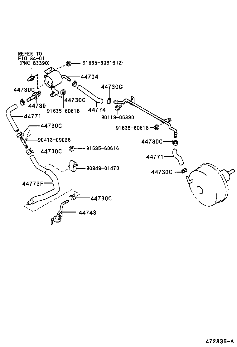 04443-35940 BOOSTER KIT, BRAKE product image