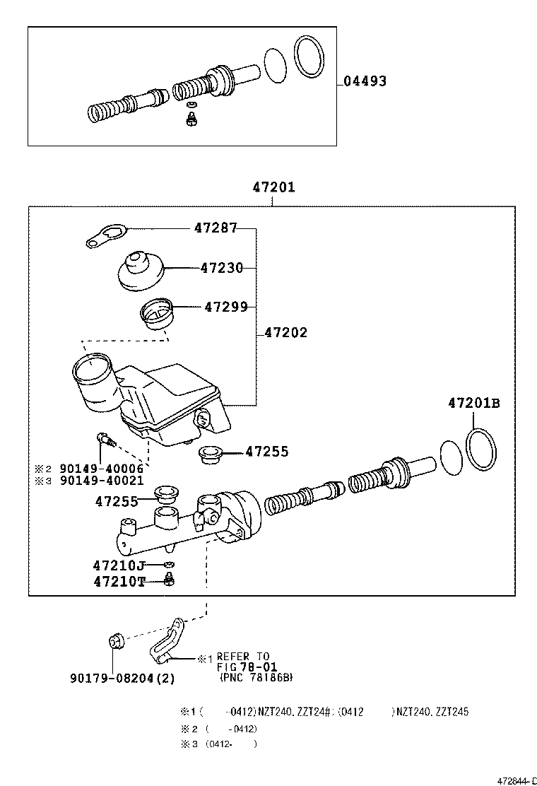 47220-20321 RESERVOIR SUB-ASSY, BRAKE MASTER CYLINDER product image