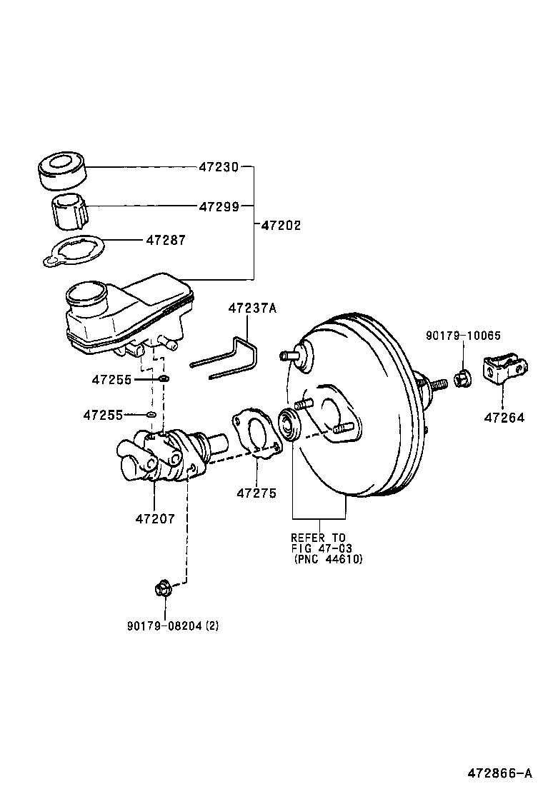47220-20250 RESERVOIR SUB-ASSY, BRAKE MASTER CYLINDER product image