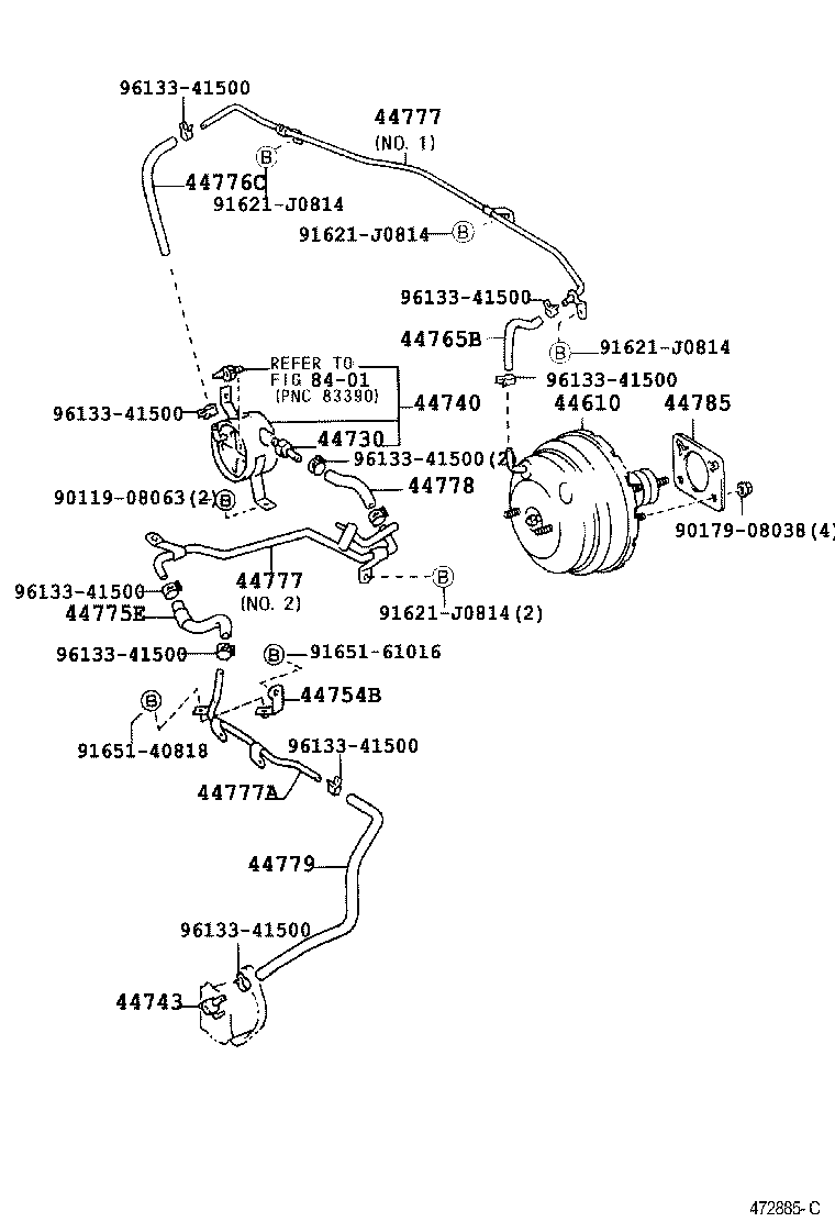 44610-60741 BOOSTER ASSY, BRAKE product image