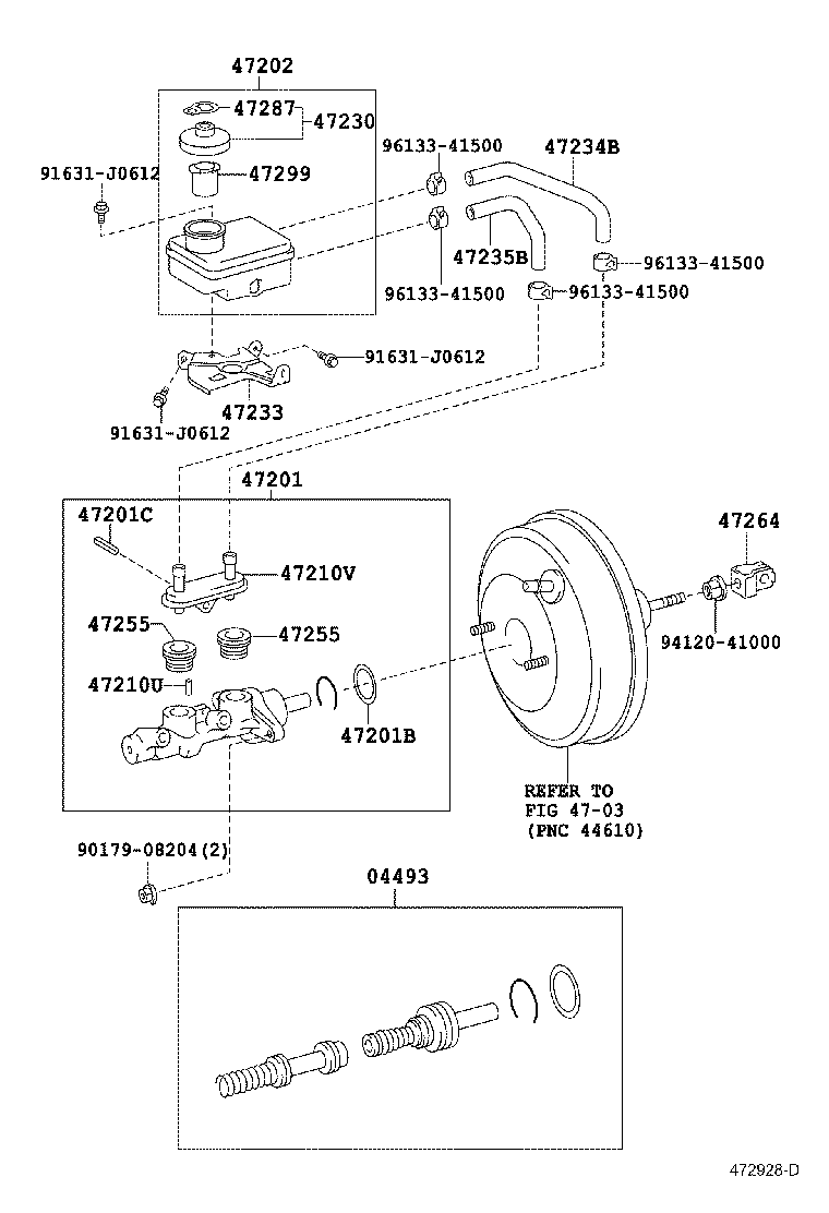 47220-52090 RESERVOIR SUB-ASSY, BRAKE MASTER CYLINDER product image