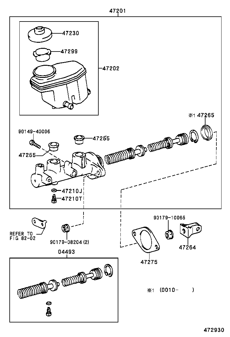 47220-26270 RESERVOIR SUB-ASSY, BRAKE MASTER CYLINDER product image