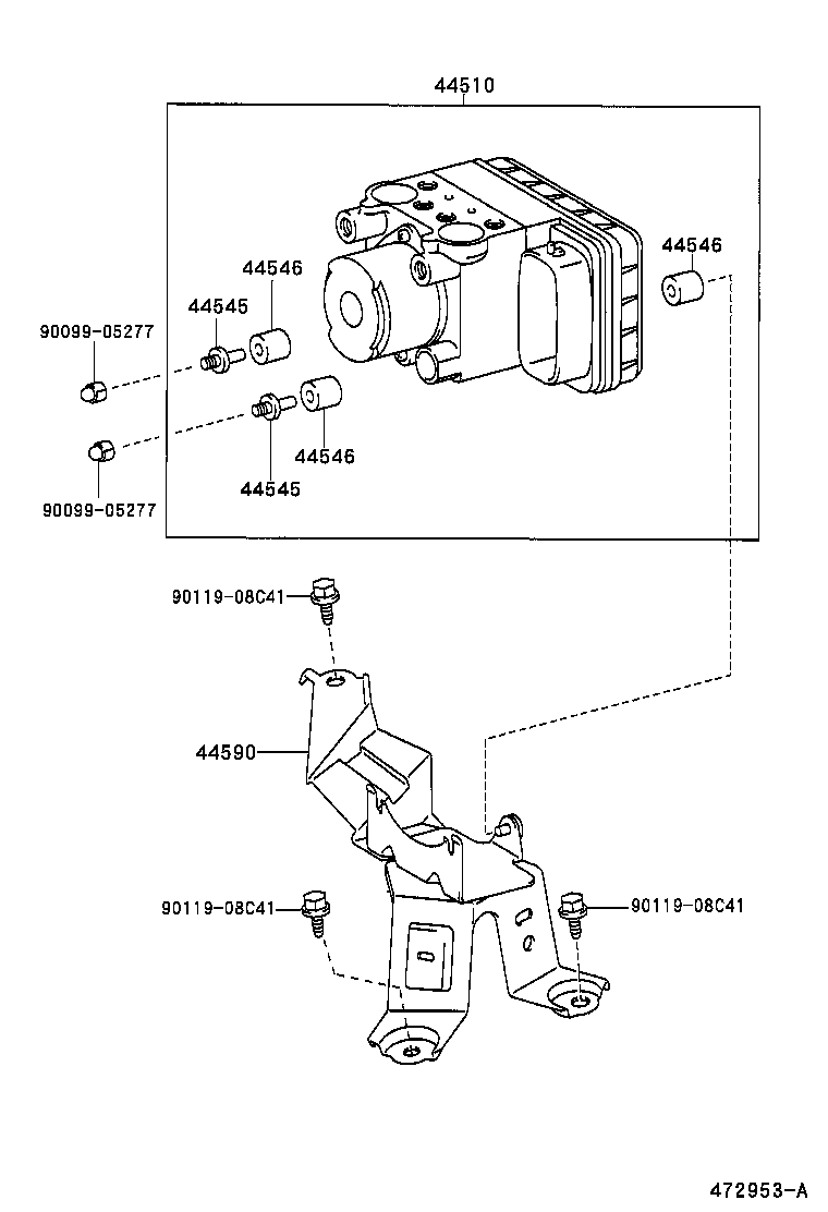 44050-58020 ACTUATOR ASSY, BRAKE product image