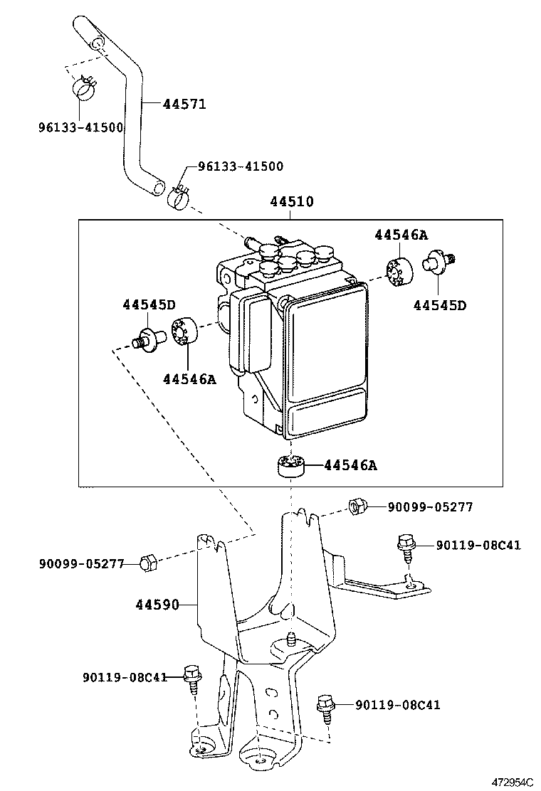 44050-58020 ACTUATOR ASSY, BRAKE product image