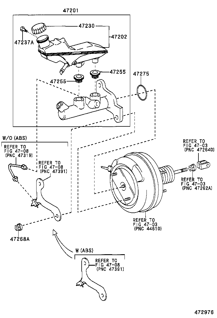 47220-02120 RESERVOIR SUB-ASSY, BRAKE MASTER CYLINDER product image