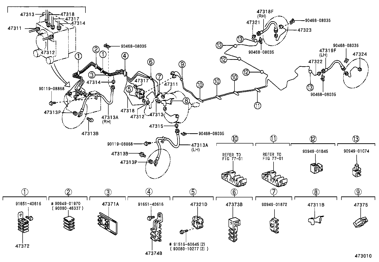 44546-0C050 CUSHION, BRAKE ACTUATOR BOLT product image