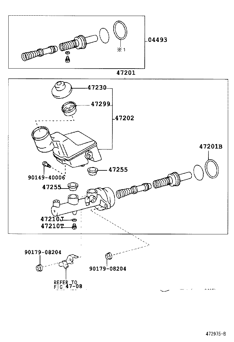 47220-02120 RESERVOIR SUB-ASSY, BRAKE MASTER CYLINDER product image