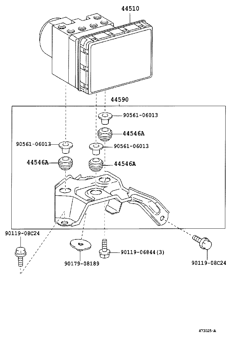 47311-02260 TUBE, FRONT BRAKE, NO.1 product image