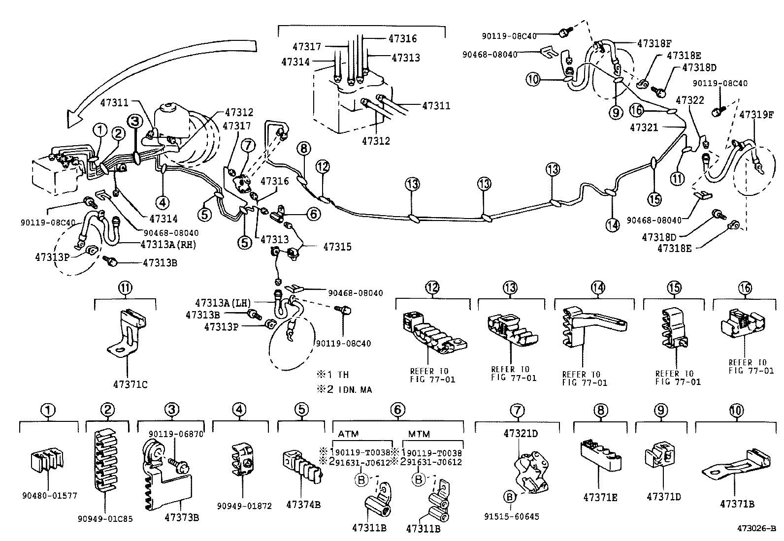44590-06060 BRACKET ASSY, BRAKE ACTUATOR product image