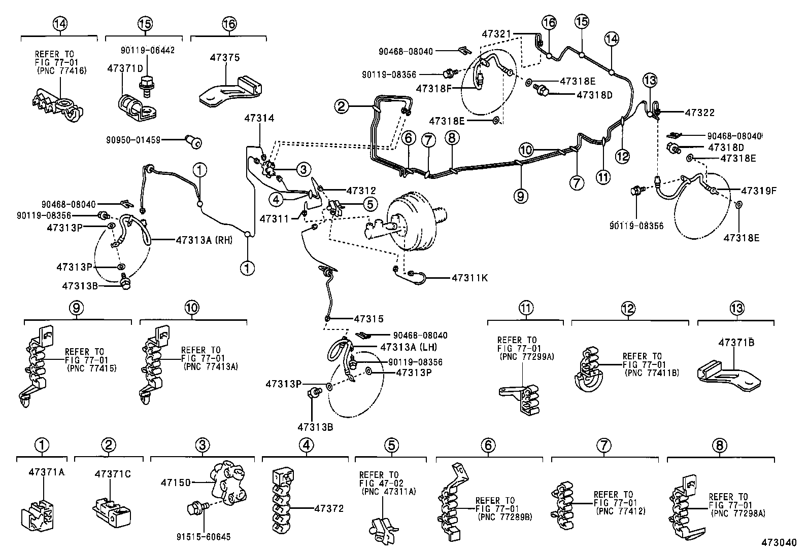 44590-33050 BRACKET ASSY, BRAKE ACTUATOR product image