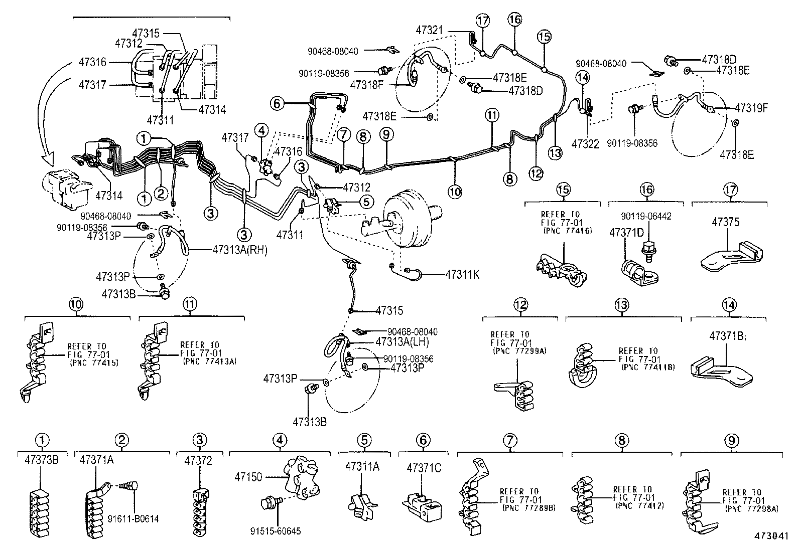 44590-33050 BRACKET ASSY, BRAKE ACTUATOR product image