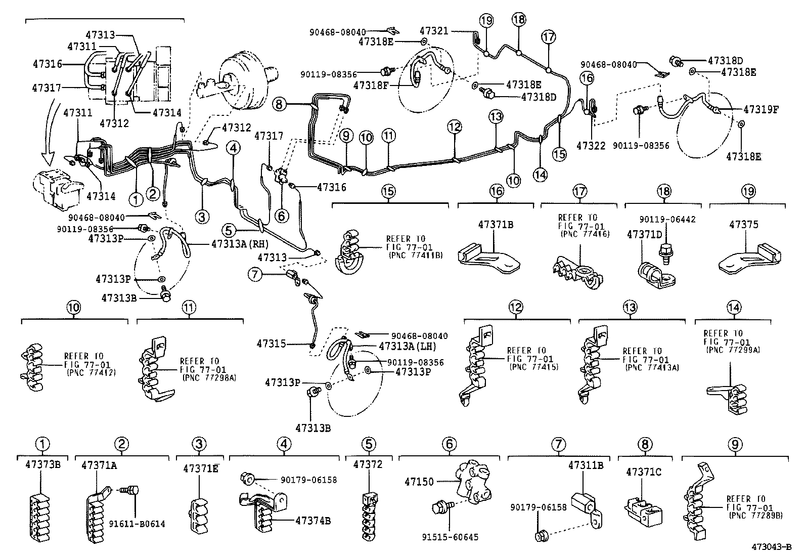 44590-33050 BRACKET ASSY, BRAKE ACTUATOR product image