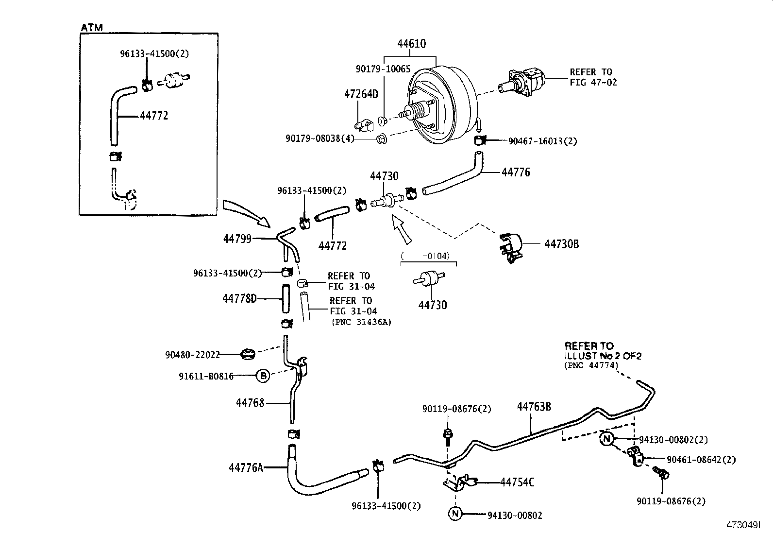 44610-37170 BOOSTER ASSY, BRAKE product image