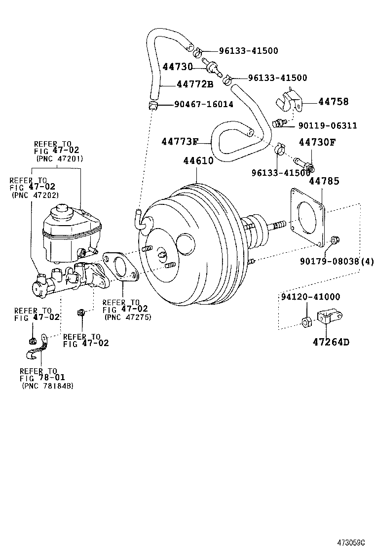 44610-06220 BOOSTER ASSY, BRAKE product image