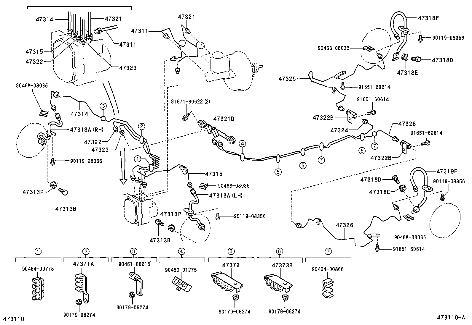 44546-42070 CUSHION, BRAKE ACTUATOR BOLT product image