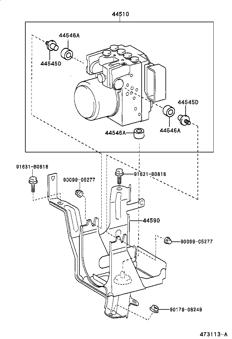 44546-42070 CUSHION, BRAKE ACTUATOR BOLT product image