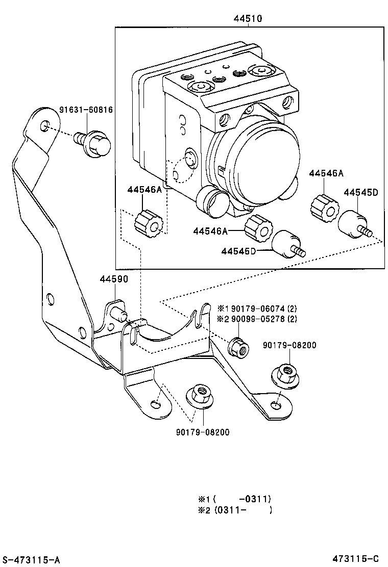 44050-04010 ACTUATOR ASSY, BRAKE product image