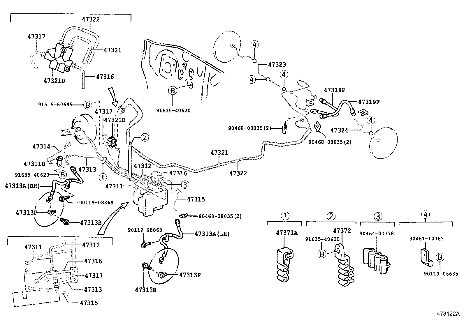44050-52160 ACTUATOR ASSY, BRAKE product image