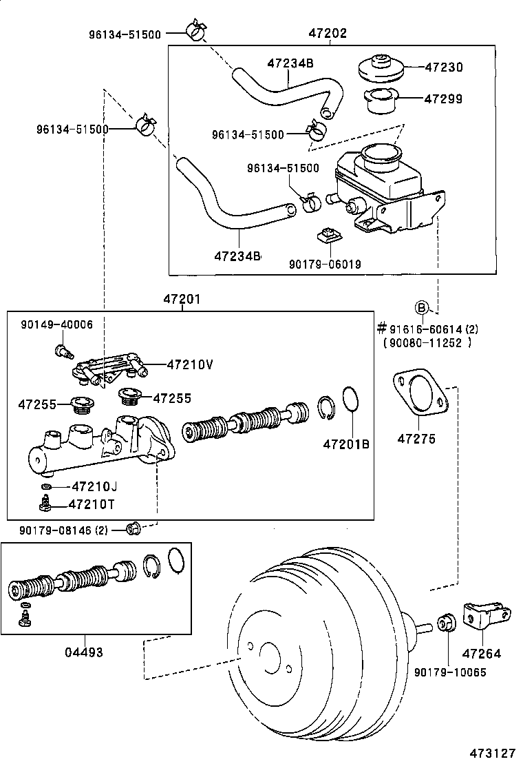 47220-08010 RESERVOIR SUB-ASSY, BRAKE MASTER CYLINDER product image