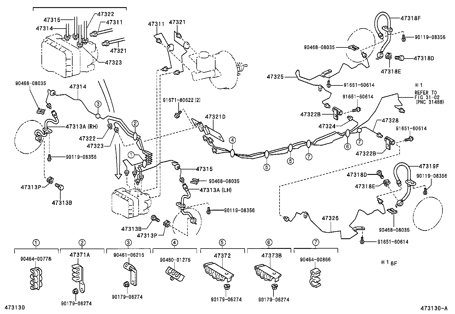 44546-42070 CUSHION, BRAKE ACTUATOR BOLT product image