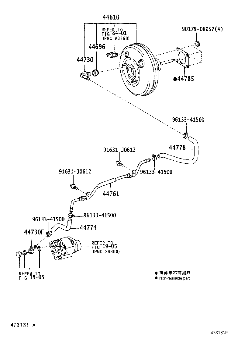 44773-60221 HOSE, UNION TO CHECK VALVE product image