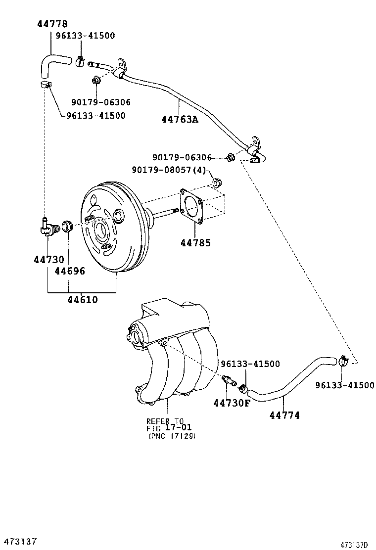 44773-60221 HOSE, UNION TO CHECK VALVE product image