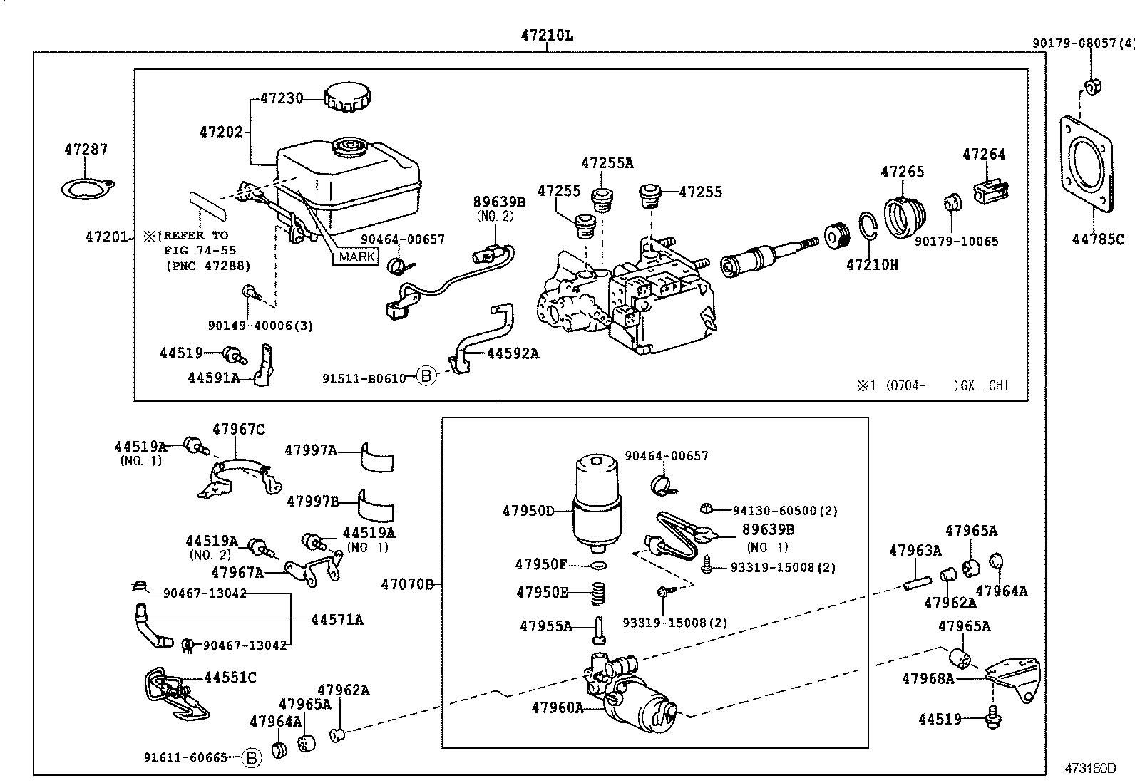 47220-60110 RESERVOIR SUB-ASSY, BRAKE MASTER CYLINDER product image