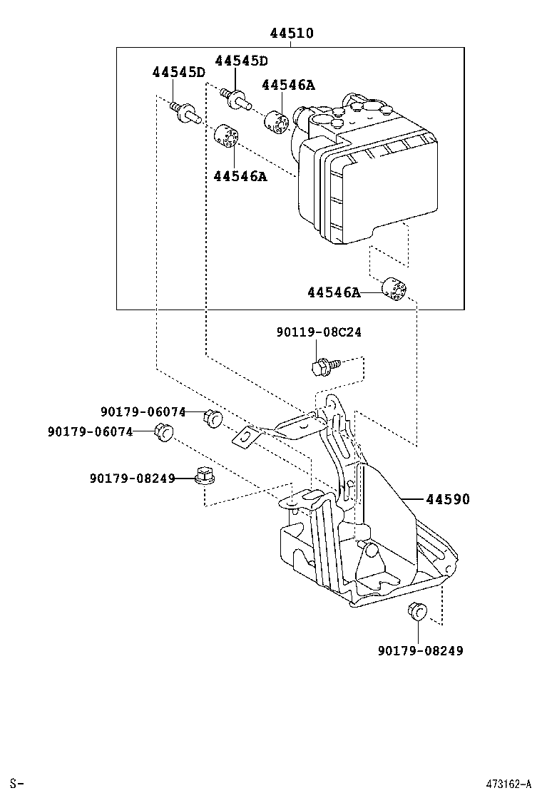 44590-20050 BRACKET ASSY, BRAKE ACTUATOR product image