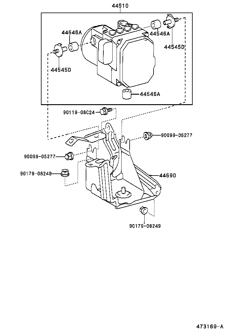 44590-20060 BRACKET ASSY, BRAKE ACTUATOR product image