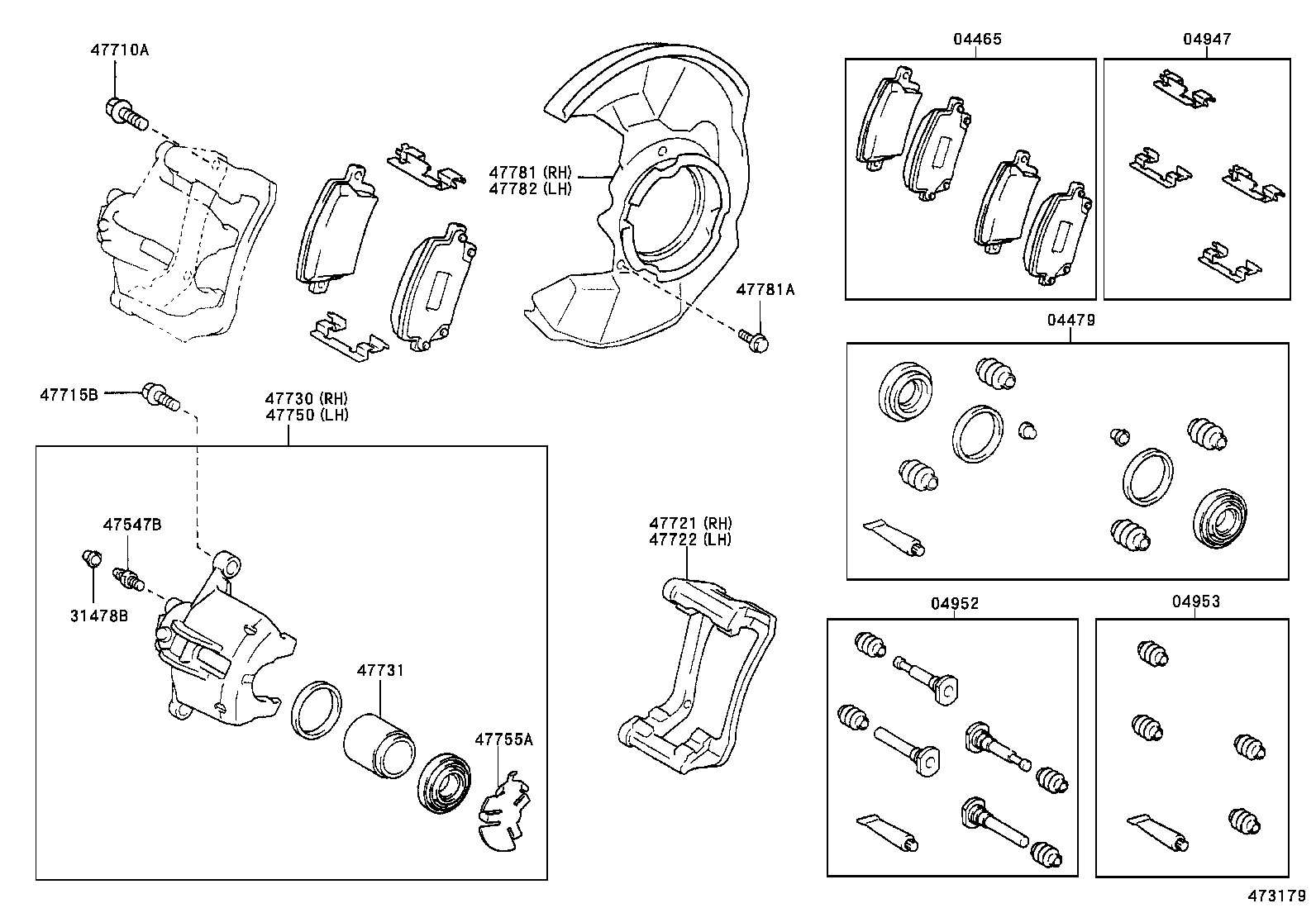 04465-02120 PAD KIT, DISC BRAKE, FRONT product image