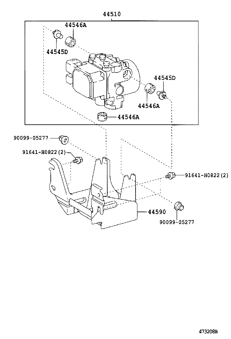 44050-27020 ACTUATOR ASSY, BRAKE product image