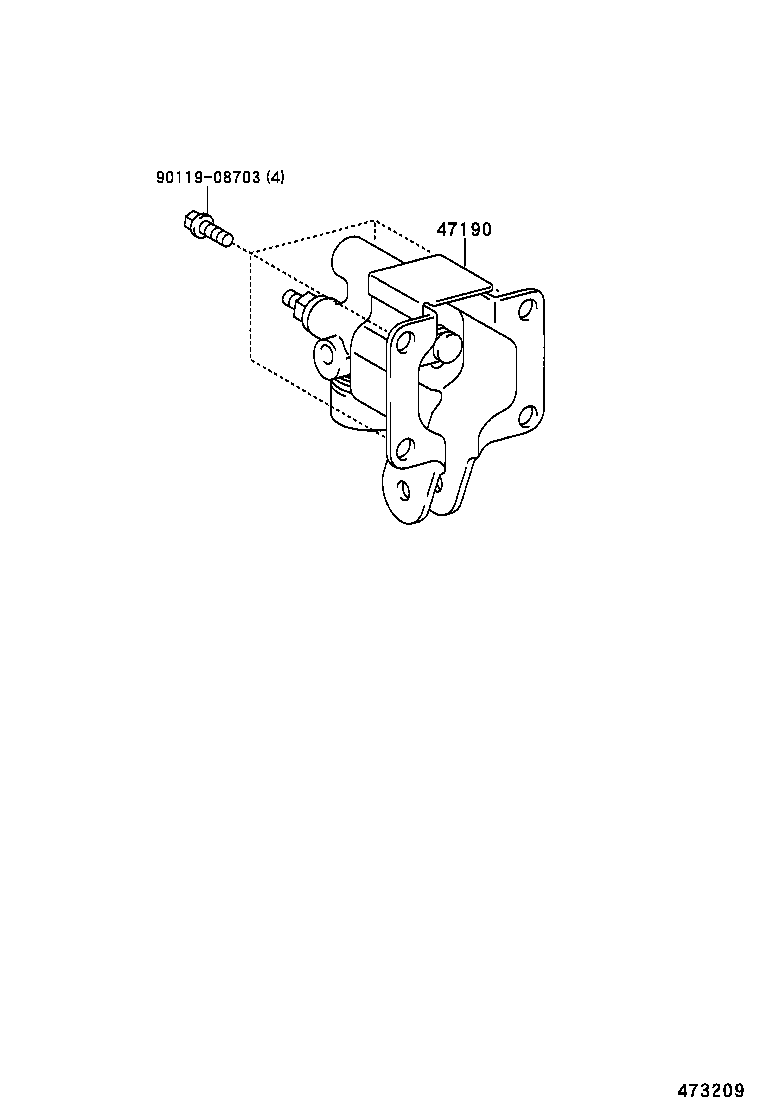 44050-27020 ACTUATOR ASSY, BRAKE product image