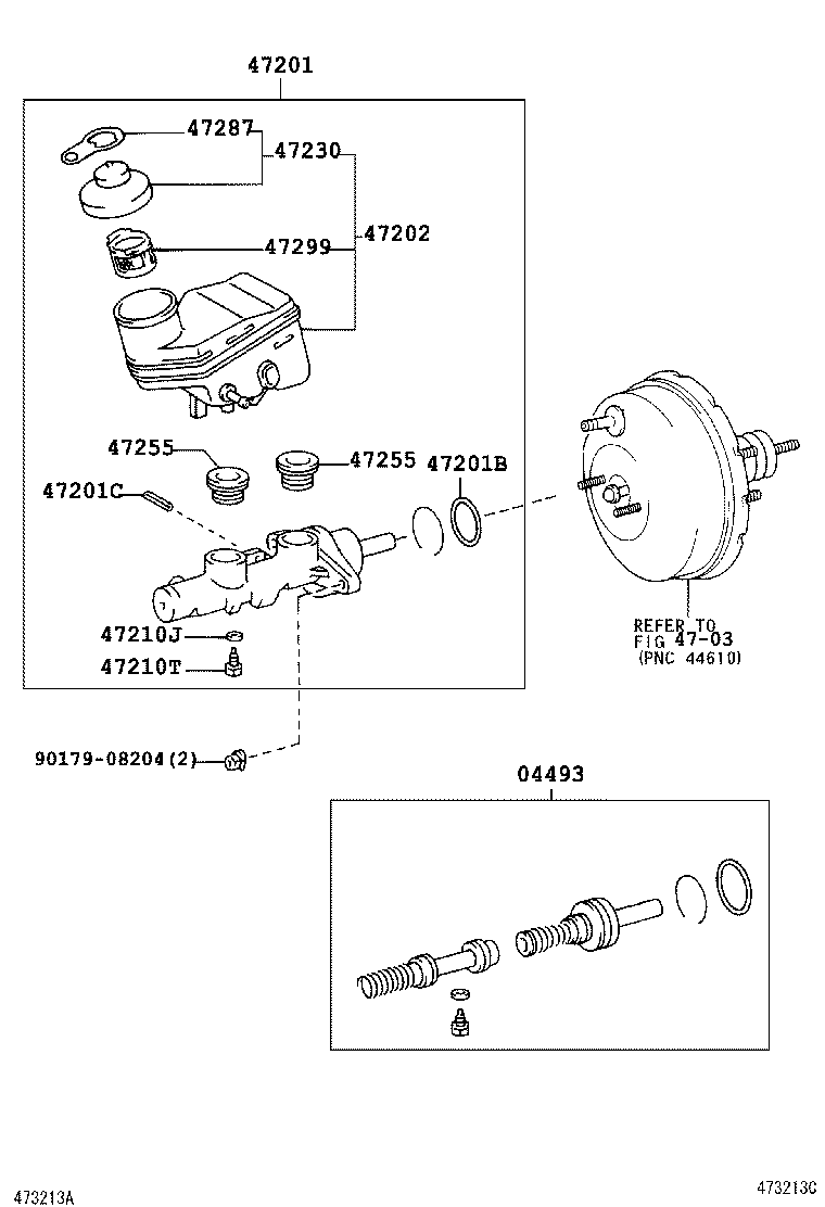47220-0D040 RESERVOIR SUB-ASSY, BRAKE MASTER CYLINDER product image