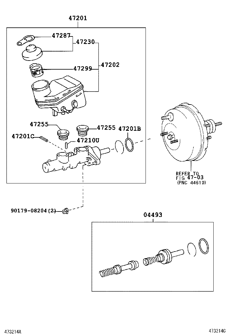 47220-0D040 RESERVOIR SUB-ASSY, BRAKE MASTER CYLINDER product image