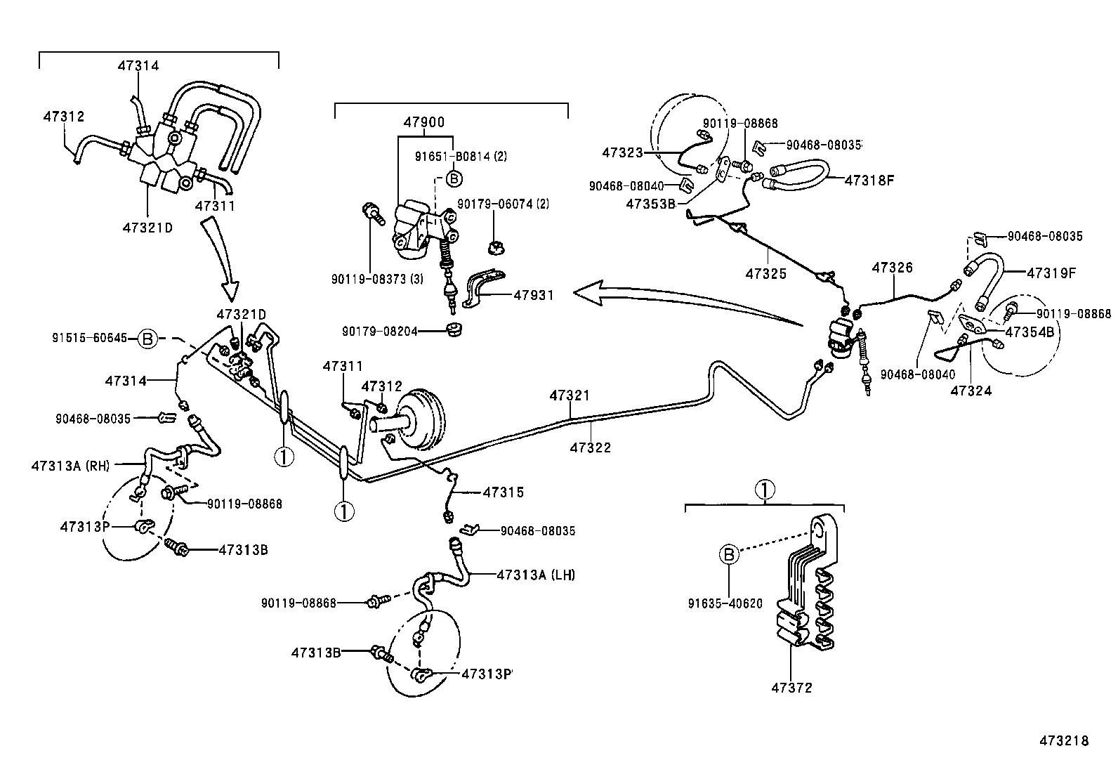 44590-0D020 BRACKET ASSY, BRAKE ACTUATOR product image