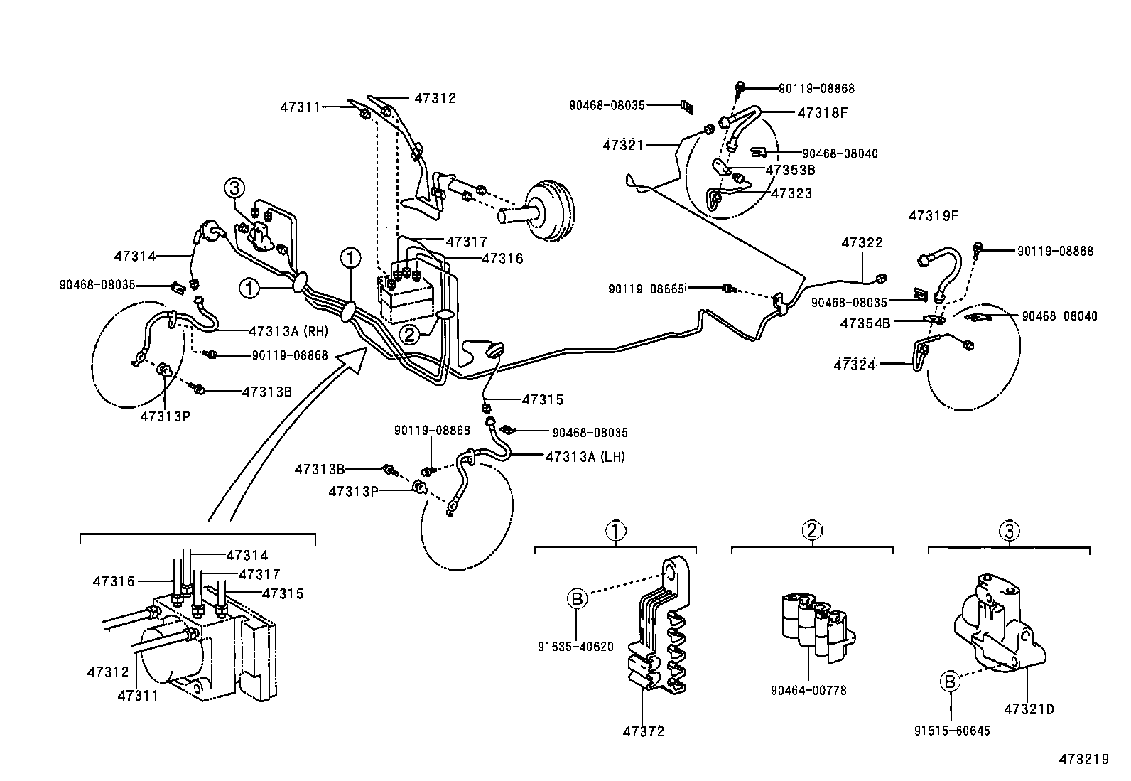 44590-0D020 BRACKET ASSY, BRAKE ACTUATOR product image