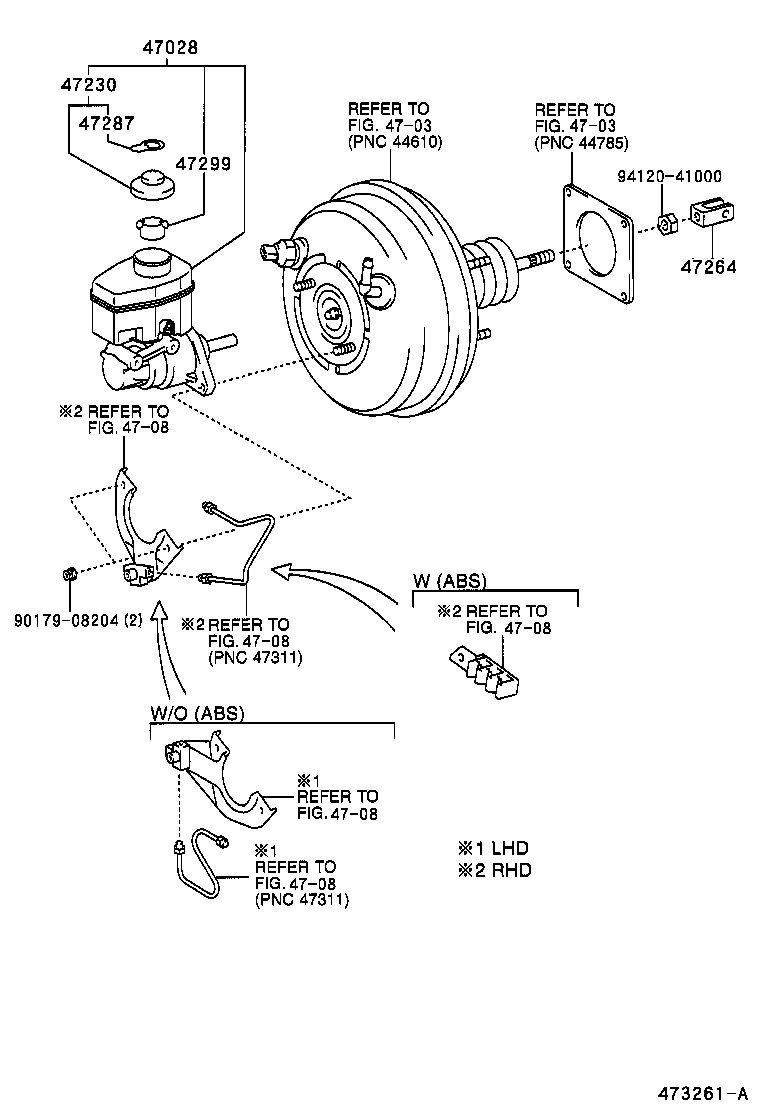47220-60190 RESERVOIR SUB-ASSY, BRAKE MASTER CYLINDER product image
