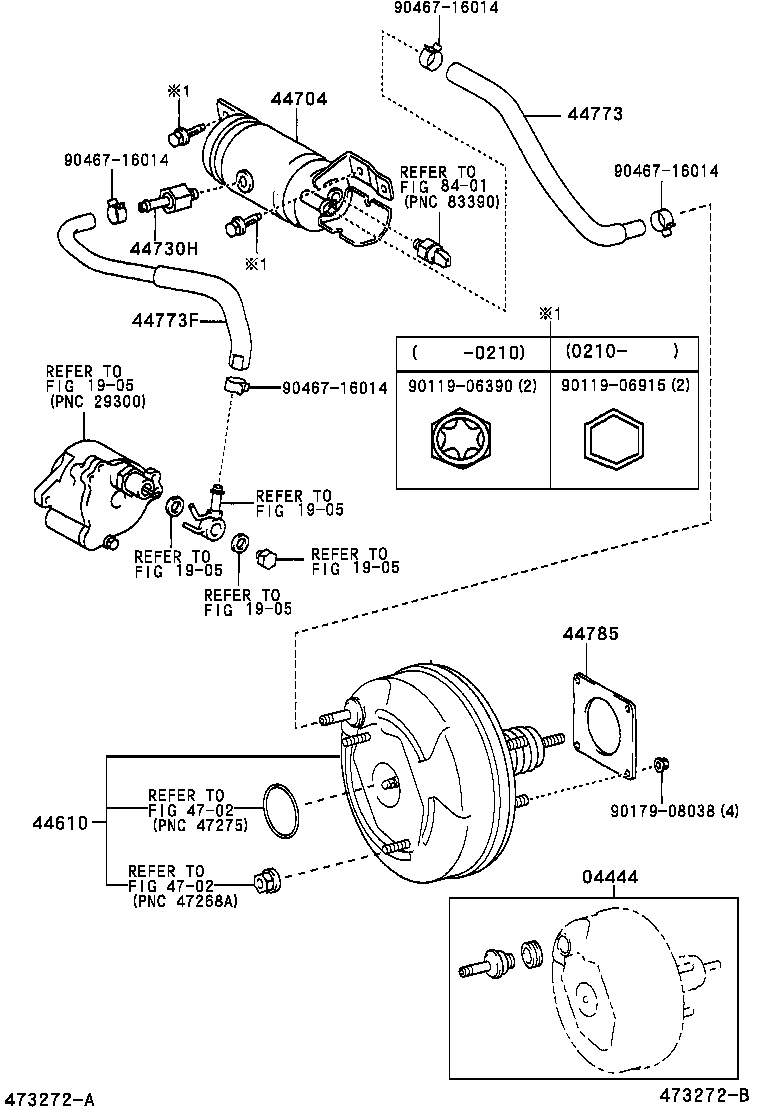 04444-02010 VALVE KIT, BOOSTER CONTROL product image