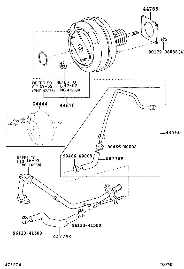 04444-02010 VALVE KIT, BOOSTER CONTROL product image