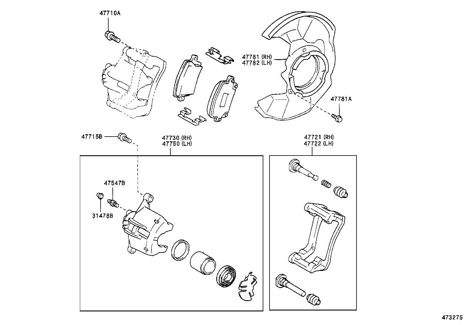 04466-02110 PAD KIT, DISC BRAKE, FRONT product image