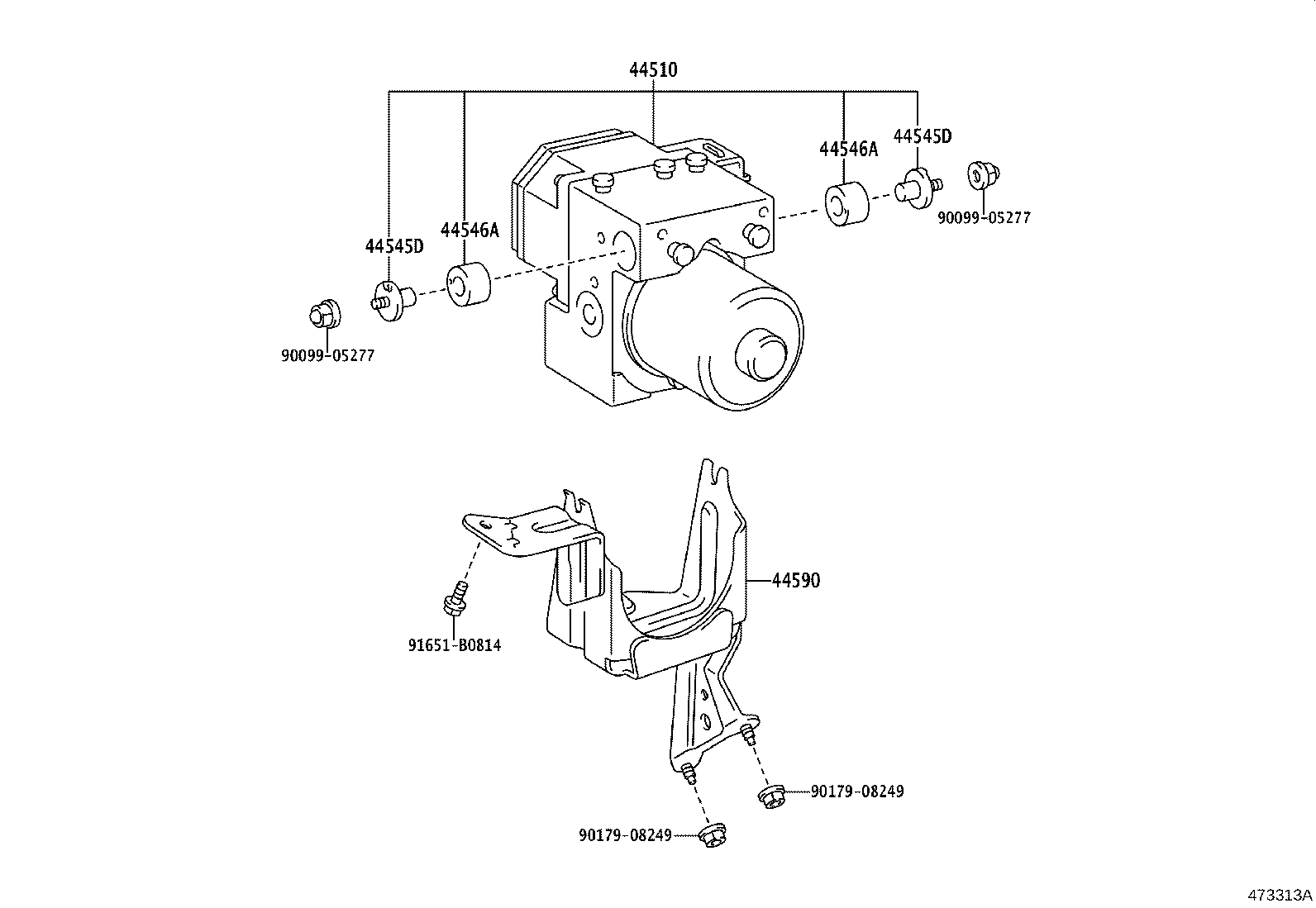 44050-43010 ACTUATOR ASSY, BRAKE product image