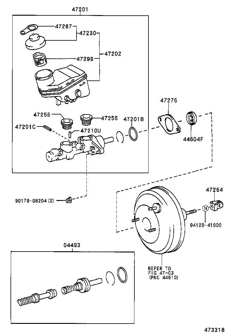 47220-52080 RESERVOIR SUB-ASSY, BRAKE MASTER CYLINDER product image