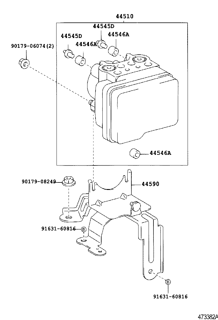 44050-68030 ACTUATOR ASSY, BRAKE product image