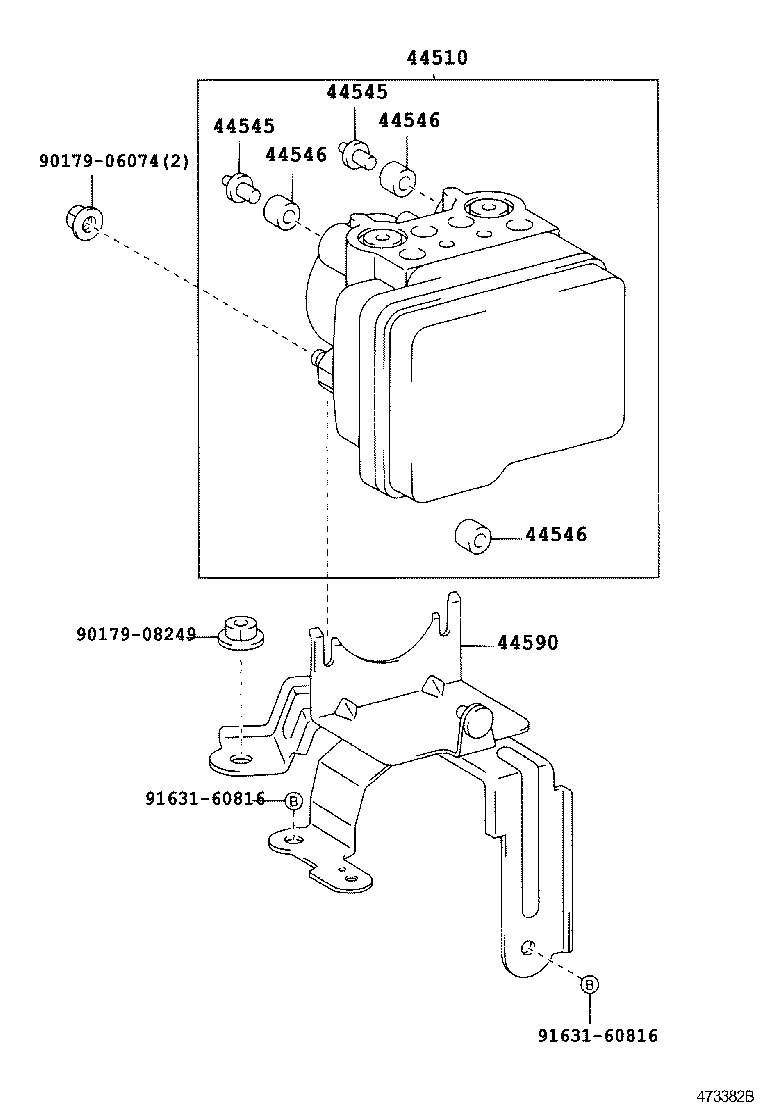 44050-21100 ACTUATOR ASSY, BRAKE product image