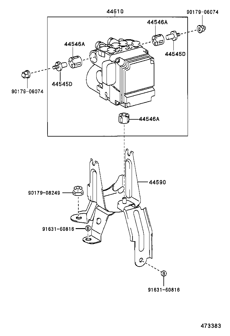 44050-68030 ACTUATOR ASSY, BRAKE product image