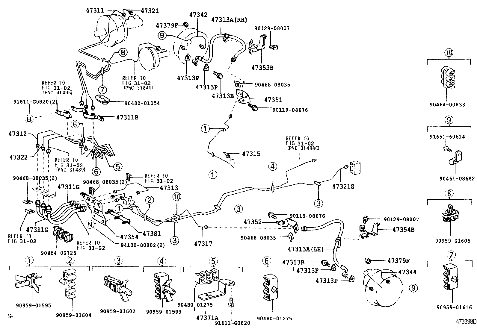 44590-37020 BRACKET ASSY, BRAKE ACTUATOR product image
