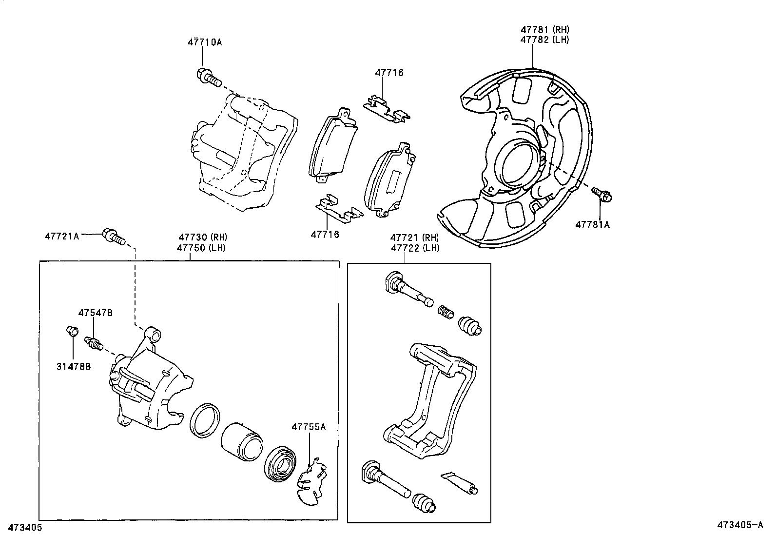 04465-02110 PAD KIT, DISC BRAKE, FRONT product image